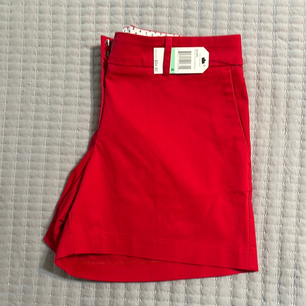 NWT Nautica Cherry Red 5” inseam women’s cotton shorts